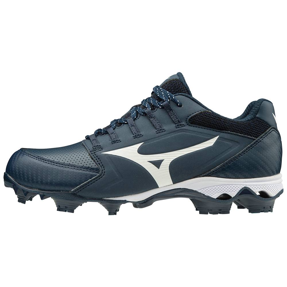 Damske Softball Obuv Mizuno 9-Spike Advanced Finch Elite 4 TPU Molded Námornícka Modrá/Biele Vypreda